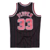 MITCHELL & NESS CHICAGO BULLS SCOTTIE PIPPEN 95-96' #33 ALT. SWINGMAN 2.0 JERSEY BLACK PINSTRIPE