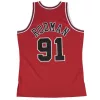 MITCHELL & NESS CHICAGO BULLS DENNIS RODMAN 1997-98' #91 SWINGMAN 2.0 JERSEY RED