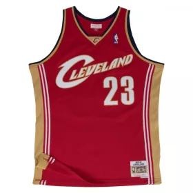   MITCHELL & NESS CLEVELAND CAVALIERS LEBRON JAMES 2003-04' #23 ROAD SWINGMAN 2.0  DARK RED