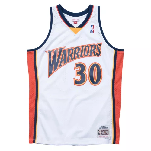 MITCHELL & NESS GOLDEN STATE WARRIORS STEPHEN CURRY 09-10' SWINGMAN 2.0 JERSEY WHITE