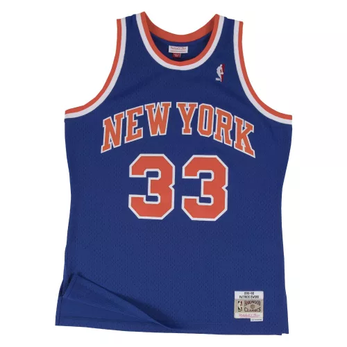 MITCHELL & NESS NEW YORK KNICKS PATRICK EWING Mens Swingman Jersey Royal