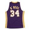 MITCHELL & NESS LOS ANGELES LAKERS SHAQUILLE ONEAL 99-00 #34 SWINGMAN 2.0 JERSEY PURPLE