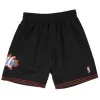 MITCHELL & NESS NBA SWINGMAN ROAD SHORTS PHILADELPHIA 76ERS 00-01 BLACK M