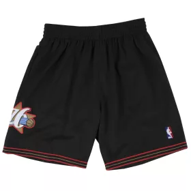   MITCHELL & NESS NBA SWINGMAN ROAD SHORTS PHILADELPHIA 76ERS 00-01 BLACK