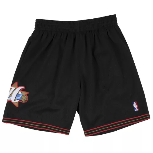 MITCHELL & NESS NBA SWINGMAN ROAD SHORTS PHILADELPHIA 76ERS 00-01 BLACK M