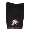 MITCHELL & NESS NBA SWINGMAN ROAD SHORTS PHILADELPHIA 76ERS 00-01 BLACK M
