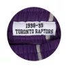 MITCHELL & NESS NBA TORONTO RAPTORS SWINGMAN ROAD SHORTS 98-99 PURPLE