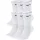 NIKE EVERYDAY CUSH SOCKS 6PR 132 WHITE/BLACK