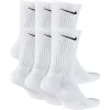 NIKE EVERYDAY CUSH SOCKS 6PR 132 WHITE/BLACK