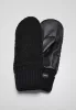 URBAN CLASSICS SHERPA IMITATION LEATHER GLOVES BLACK