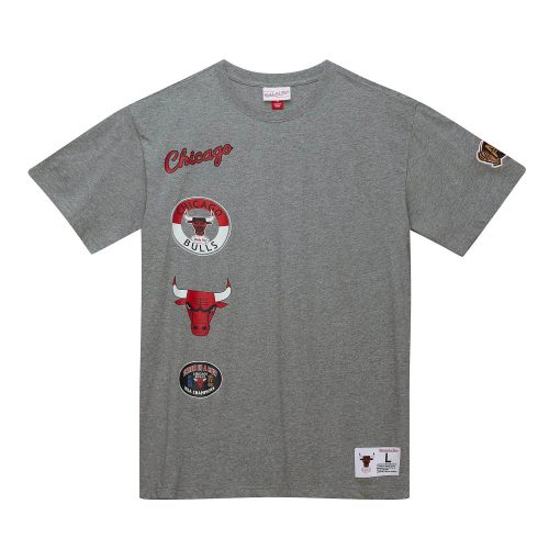 MITCHELL & NESS CHICAGO BULLS M&N CITY COLLECTION S/S TEE Grey Heather S