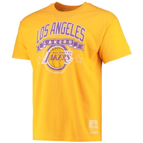 MITCHELL & NESS NBA LOS ANGELES LAKERS LOS ANGELES LAKERS TEE YELLOW