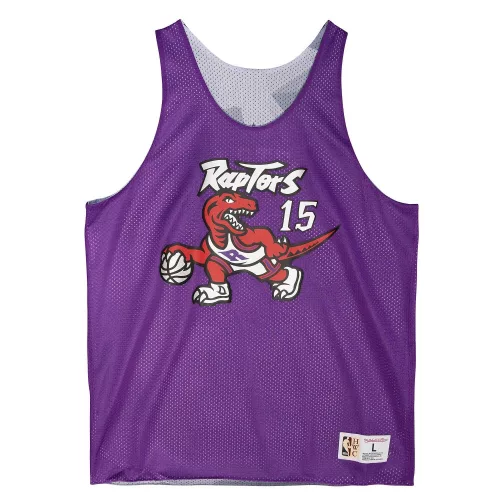 MITCHELL & NESS TORONTO RAPTORS VINCE CARTER Reversible Mesh Tank PURPLE