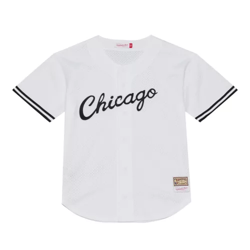 Mitchell & Ness NBA Chicago Bulls Monochrome Mesh BP Top White XL