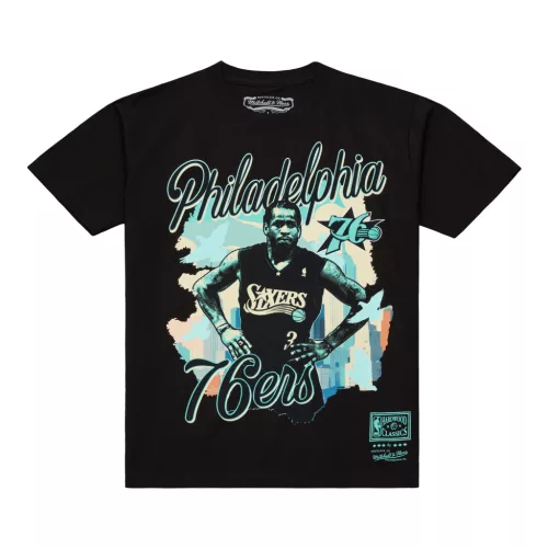 Mitchell & Ness NBA Philadelphia 76Ers Allen Iverson In The City Player Tee Black