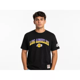   Mitchell & Ness NBA Los Angeles Lakers Quiet Blaze Arch Tee Black