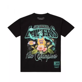 Mitchell & Ness NBA Los Angeles Lakers In The City Tee Black
