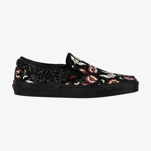 VANS CLASSIC SLIP ON (GLOW FRIGHTS) BLACK/BLACK