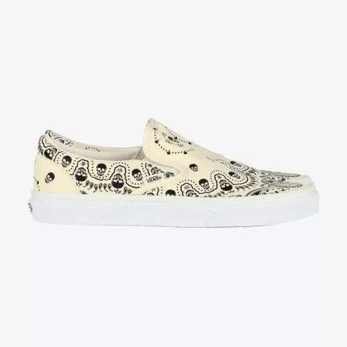 VANS CLASSIC SLIP ON (BANDANA) WHITE/BLACK