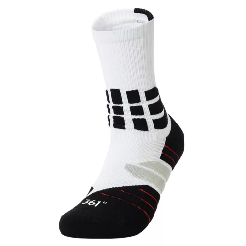 361° M's basketball long socks White
