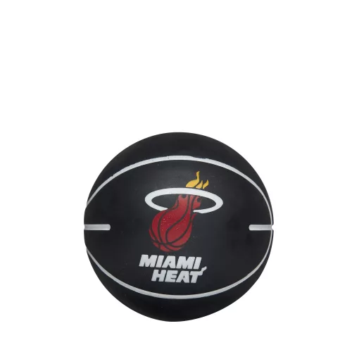 WILSON NBA DRIBBLER MIAMI HEAT BASKETBALL BLACK