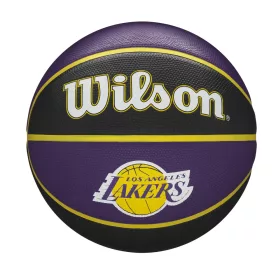   WILSON NBA TEAM TRIBUTE LOS ANGELES LAKERS BASKETBALL 7 PURPLE/BLACK