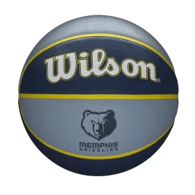   WILSON NBA TEAM TRIBUTE MEMPHIS GRIZZLIES BASKETBALL 7 LIGHT BLUE/NAVY