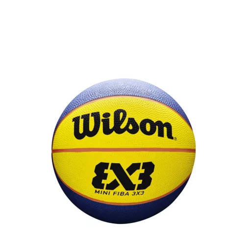 Wilson FIBA 3X3 Mini Rubber Basketball Blue/Orange 3