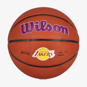   WILSON NBA TEAM COMPOSITE LOS ANGELES LAKERS BASKETBALL 7 BROWN