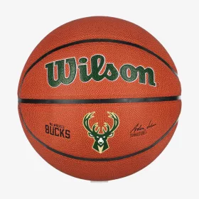 WILSON NBA TEAM COMPOSITE MILWAUKEE BUCKS BASKETBALL 7 BROWN