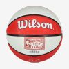 WILSON NBA TEAM RETRO MINI ATLANTA HAWKS BASKETBALL 3 RED/WHITE