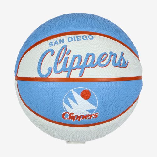 WILSON NBA TEAM RETRO MINI LOS ANGELES CLIPPERS BASKETBALL 3 LIGHT BLUE/WHITE