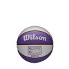 WILSON NBA TEAM RETRO MINI UTAH JAZZ BASKETBALL 3 PURPLE/WHITE