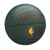 WILSON NBA FORGE PLUS BASKETBALL 7  FOREST GREEN