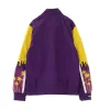 MITCHELL & NESS LOS ANGELES LAKERS NBA HOOK SHOT WARM UP JACKET PURPLE