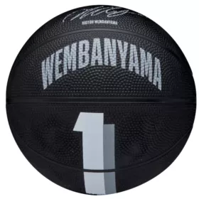   Wilson NBA Player Icon Mini Basketball Victor Wembanyama Black