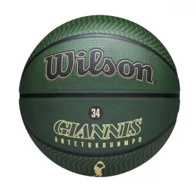   WILSON NBA PLAYER ICON OUTDOOR BSKT GIANNIS ANTETOKOUNMPO Green/Beige