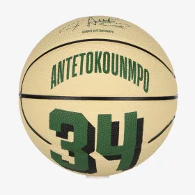   WILSON NBA PLAYER ICON MINI BSKT GIANNIS ANTETOKOUNMPO Green/Beige