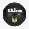 WILSON NBA TEAM TRIBUTE MINI BLACK MILWAUKEE BUCKS Black