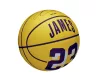 Wilson NBA Player Icon Mini Basketball LeBron New Yellow 3