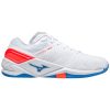 MIZUNO WAVE STEALTH NEO WHITE / IGNITION RED / FRENCH BLUE