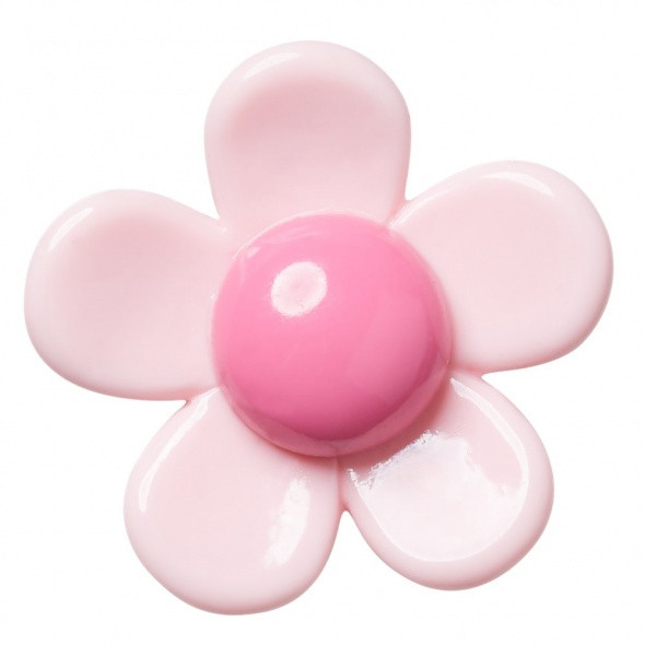 Crocs Rózsaszín gyanta virág Jibbitz MC