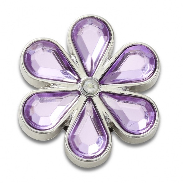 Crocs Köves lila virág Jibbitz
