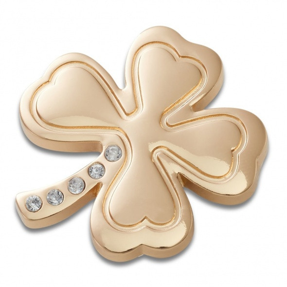 Crocs Arany köves lóhere Jibbitz