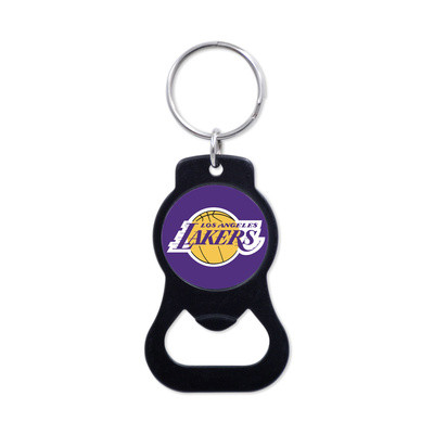 WinCraft - NBA Black Bottle Opener Key Ring - Los Angeles Lakers MC ONE