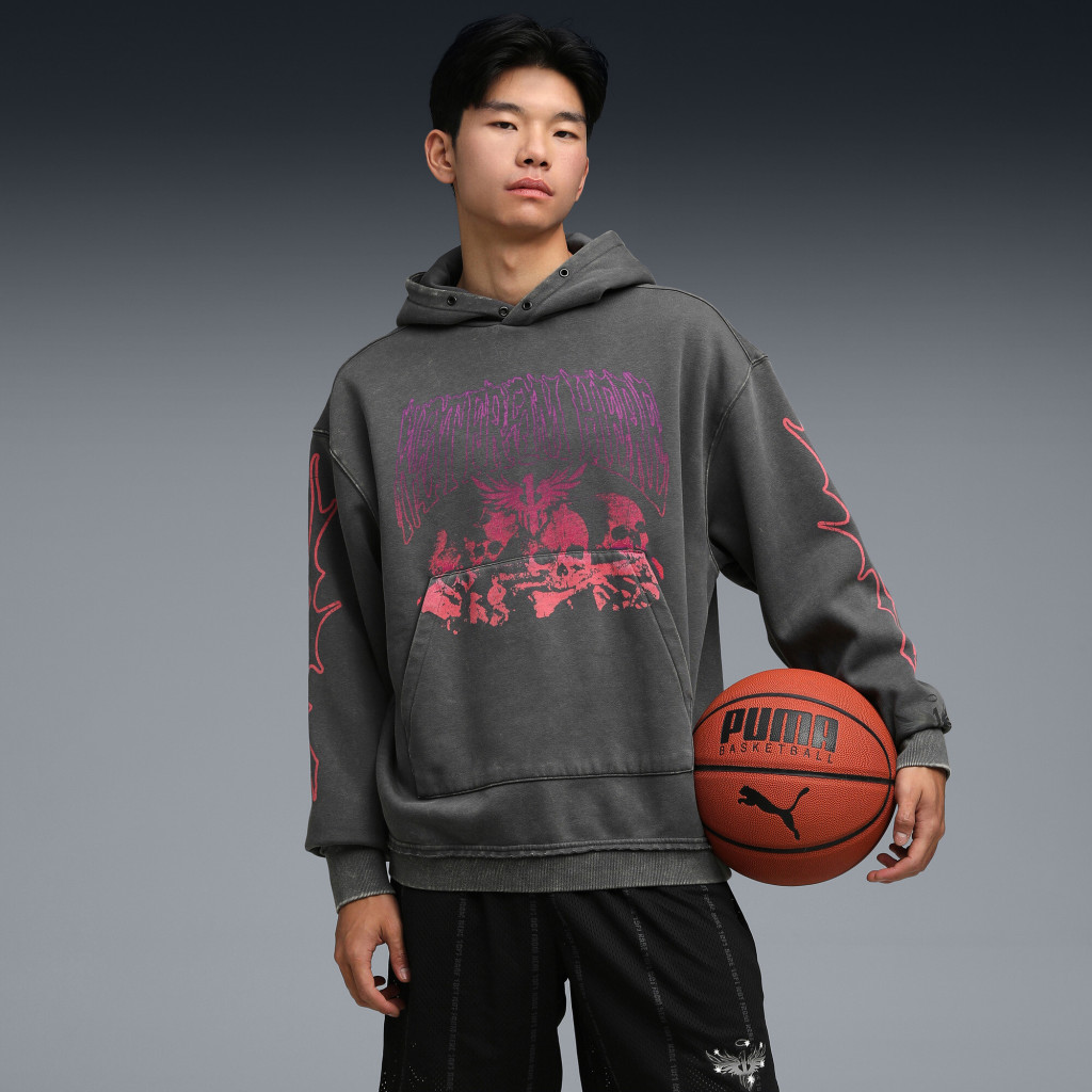 Puma LaMelo World Tour-nament Hoodie Dusky Gray XXL