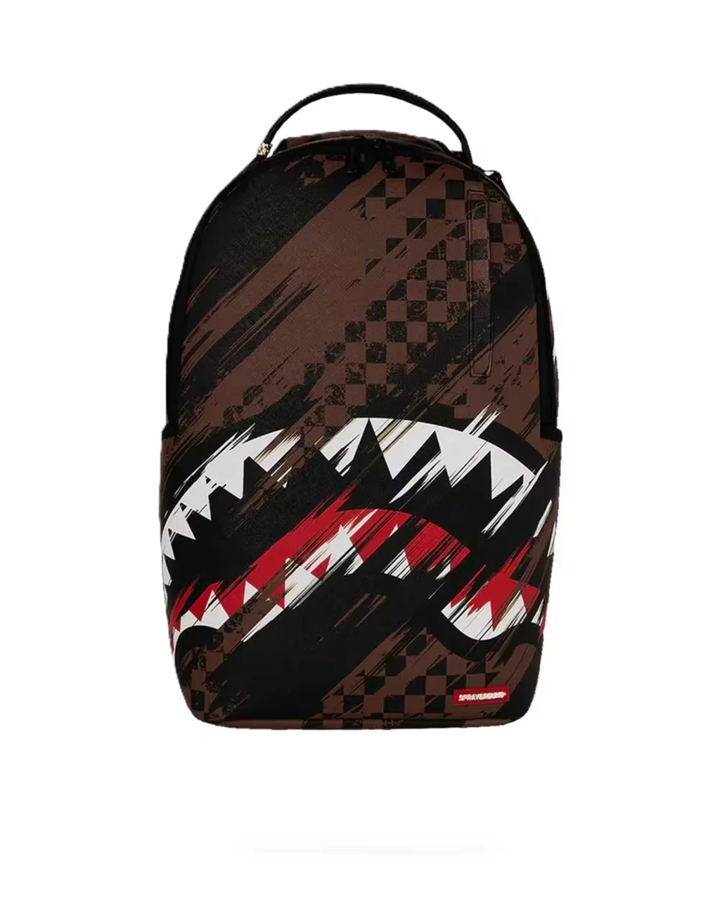 Sprayground Smeared Grunge Backpack Brown