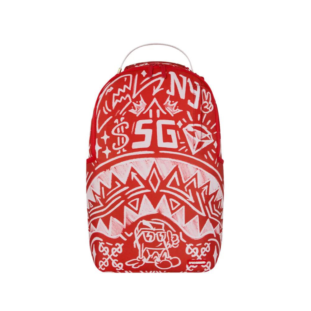 Sprayground Graffiti Wall Backpack Red ONE