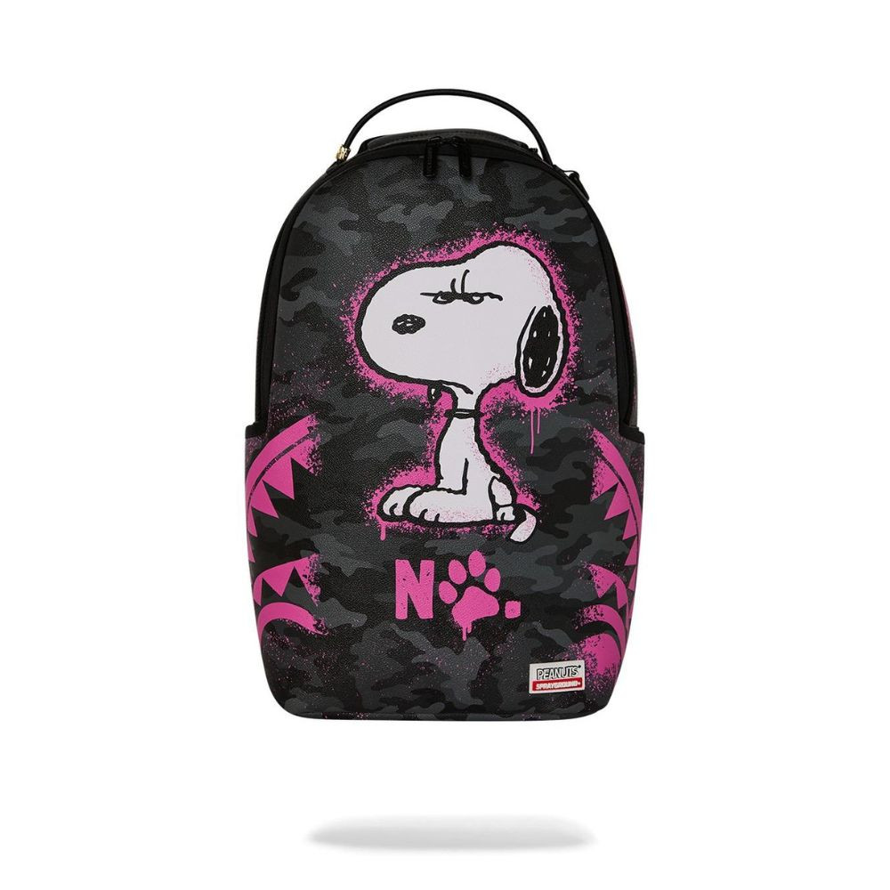 Sprayground Snoopy Pink Stencil Backpack Black/Pink