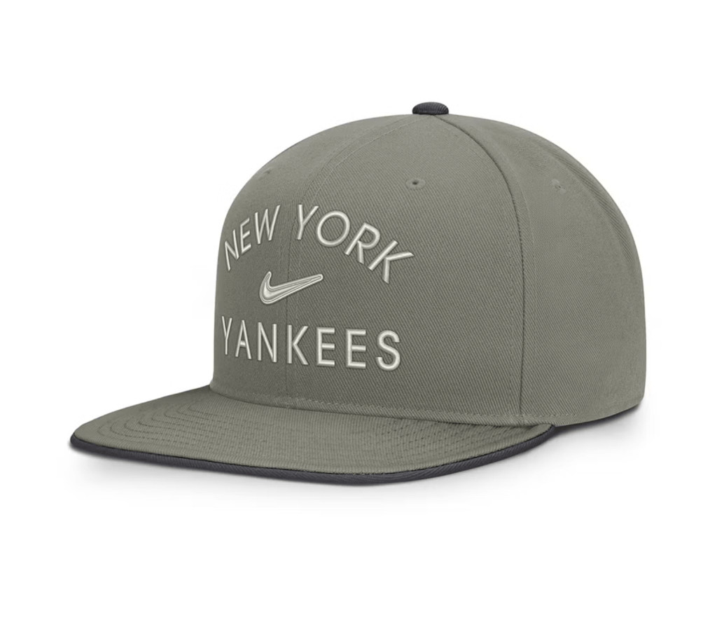 Nike MLB New York Yankees Dri-Fit Pro Structured Square Bill Cap Dark Stucco 05K/Anthracite 06F L/X